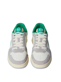 Clearance Prime Shot DA Sneaker- Antique White/ Almond Oil/ Bright Green For The Court|Shoes