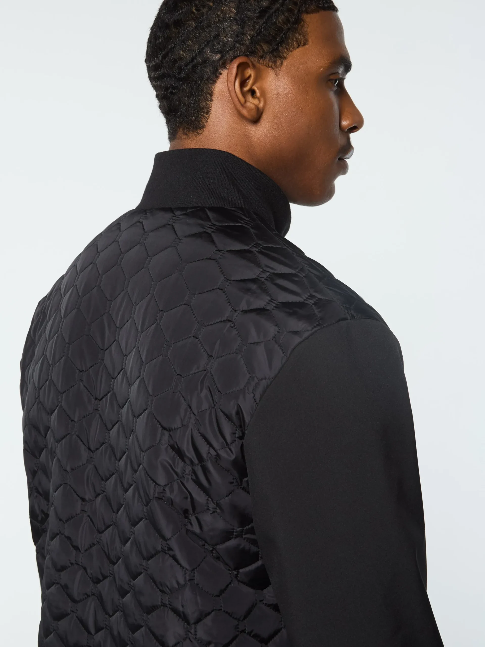 New Sapri Quilted Track Jacket- Tracksuits|Nylon