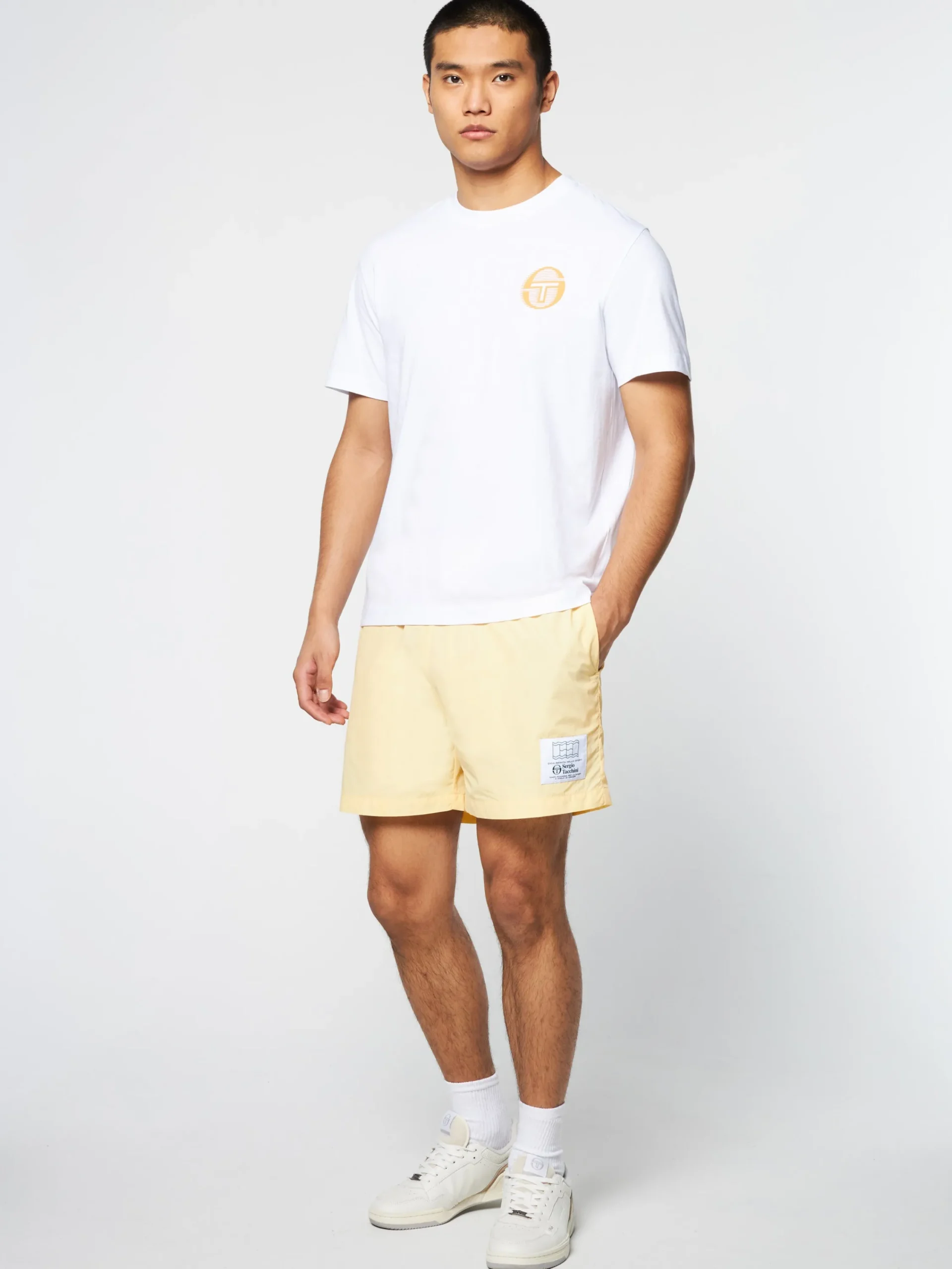 Shop Tenda T-Shirt- Brilliant White/ Tangerine T-Shirts|The Essentials