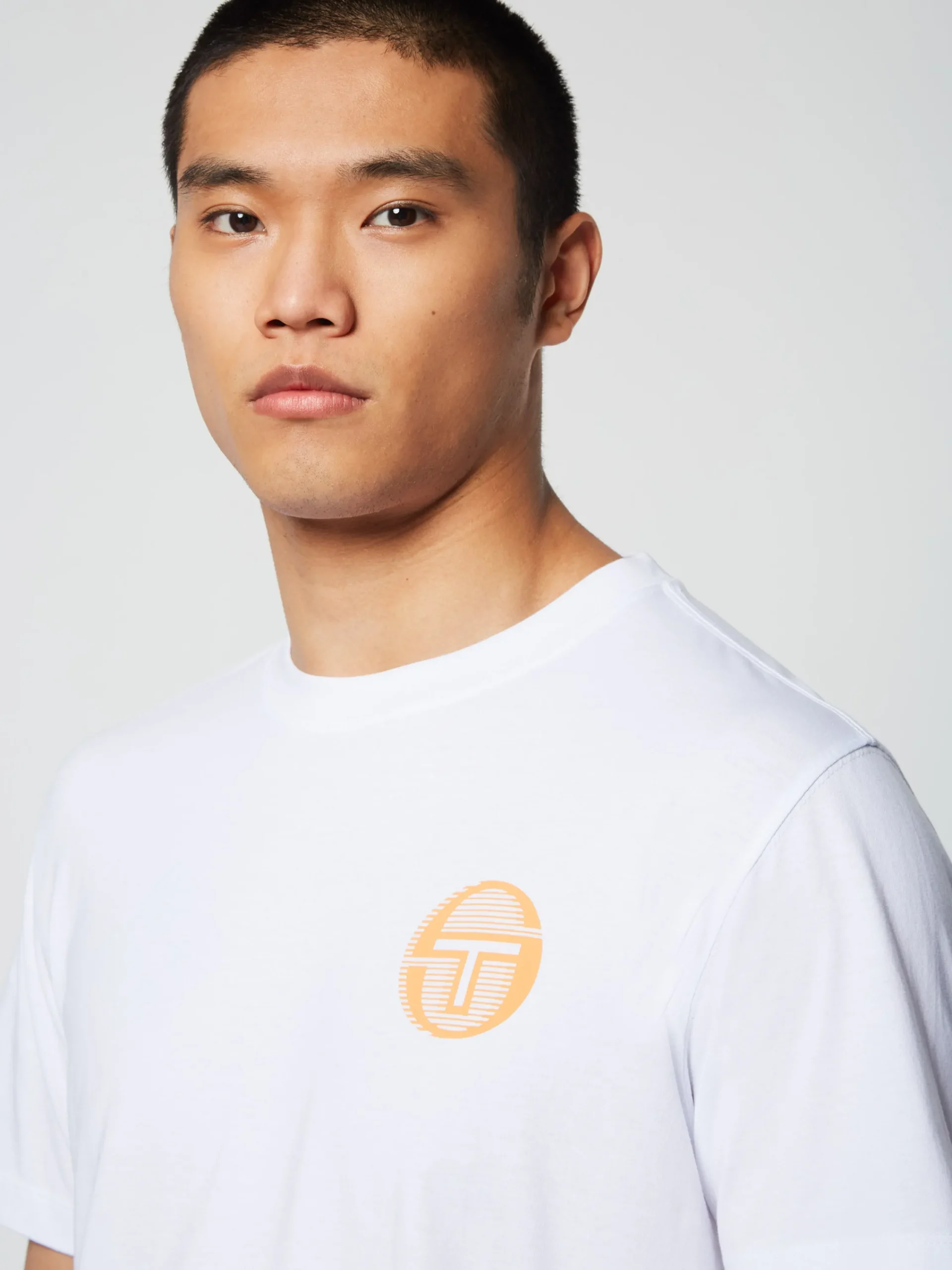 Shop Tenda T-Shirt- Brilliant White/ Tangerine T-Shirts|The Essentials