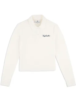 Fashion Veneto Velour Long Sleeve Polo- Women Velour|Tops And Sports Bras