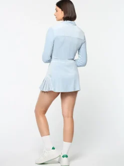 Best Sale Veneto Velour Mini Skirt- Women Velour|For The Court