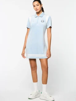 Store Veneto Velour Polo Mini Dress- Women Velour|Dresses