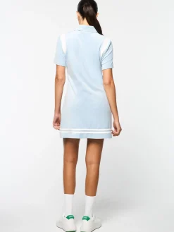 Store Veneto Velour Polo Mini Dress- Women Velour|Dresses