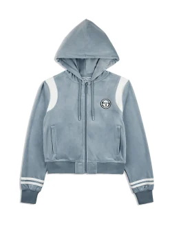 Outlet Veneto Velour Zip-Up Hoodie- Velour