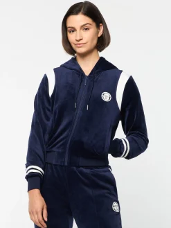 Cheap Veneto Velour Zip-Up Hoodie- Velour