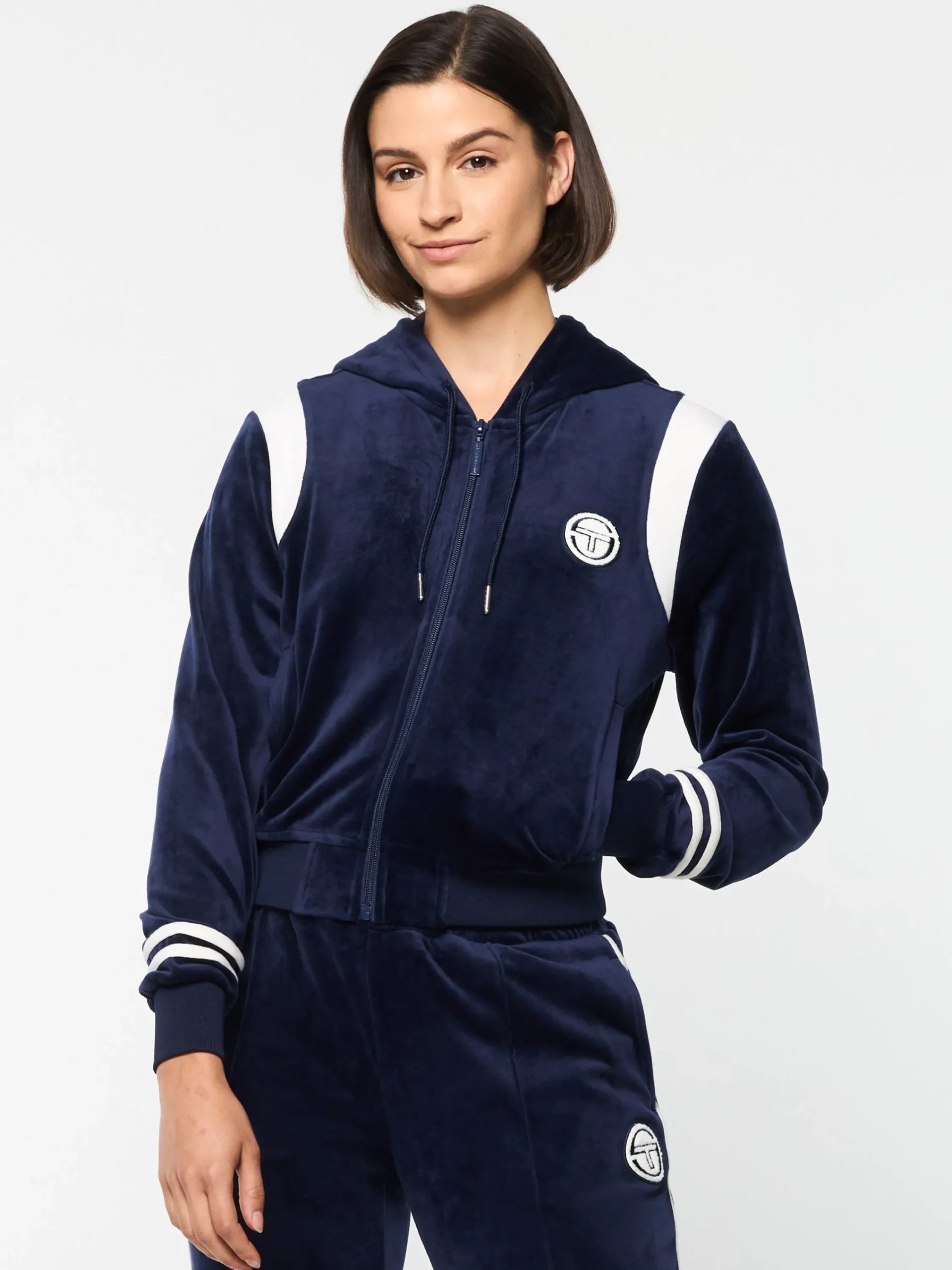 Cheap Veneto Velour Zip-Up Hoodie- Velour